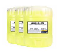 3x20 Litro Mannol Pro Cool Refrigerante Amarillo Protección Del Frío Moto Qua