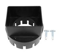 3x4 Inch PVC Rain Gutter Downspout Adapter | Square Gutter to Drain Pipe Connector for Outdoor Wall/Roof/Yard | Sturdy Water Flow Guide, Easy Installation (Black)