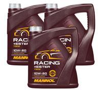 3x4 L MANNOL Motoröl Racing + Ester 10W-60 Para VW 501 01, 505 00, MB 229.1