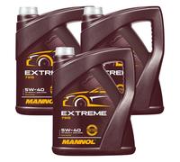 3x5 Litro mannol extreme 5W-40 aceite motor Acea A3/B4 MB Jaso MA2 VW Porsche