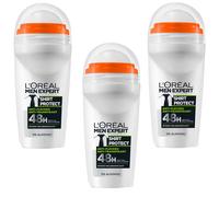 3x50ml Loreal Men Expert Roll On Camisa Control Anti Transpirant Deo 48h Intenso