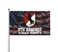 3X5Ft Bandera De Jardín Bandera Del 11.º Regimiento De Caballería Blindada Dui Durable Banderas Artificiales Para El Hogar Colores Vivos Para Partido Vacaciones