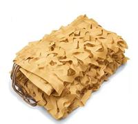 3x5m 2x46m Red de Camuflaje, Tela Camuflaje Militar con Protección Solar para Interior y Exterior, Cubierta de Privacidad y Decoración de Camuflaje para salón, Ocio, Camping, Caza(Yellow,4.0 x 10 m)
