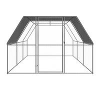 3x6x2m Outdoor Chicken Coop, Galvanized Steel Small Animal Cage, Durable & Weatherproof Habitat for Rabbits, Guinea Pigs and Poultry