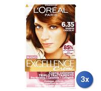 3xL ’ Oréal Paris Excellence Crème Marron Chocolat 6.35