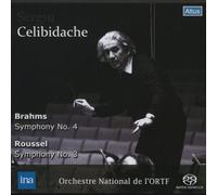 ブラームス : 交響曲 第4番 | ルーセル : 交響曲 第3番 (Brahms : Symphony No.4 | Roussel : Symphony No.3 / Sergiu Celibidache & Orchestre National de l'ORTF) [SACDシングルレイヤー]