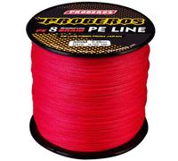 (4.0/50LB, Rojo) Línea de Pesca de 300 m con 8 trenzados PE Trenzado de Gran Potencia Línea Principal