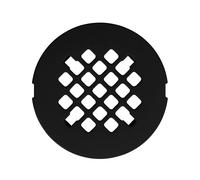 4 1/4 Snap-in Shower Drain Grate - Matte Black - Replacement Cover - VHI - Handyman Designed & Tested in America - Will Never Bend or Break