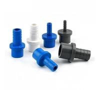 4~10 Uds 20~32mm a 5/8/10/12/14/16/18/20/25mm conector rápido de manguera de PVC tubo duro plástico Pagoda Junta adaptador de tubo Accesorios(OD 20mm to 8mm,Grey(4Pcs))