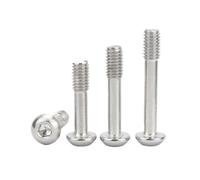 4-10 Uds M2.5 M3 M4 M5 M6 M8 Cabeza Redonda Tornillo Con Hexagonal Vástago De Cintura 304 Botón Acero Inoxidable Perno Aflojamiento(M6x16mm 5pcs)