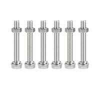 4-10 Uds M6 M10 304 tornillos de cabeza hexagonal de acero inoxidable, pernos, tuercas, kits de arandelas planas y de seguridad, perno hexagonal de rosca completa de 20-140mm(M6 x 65mm 10pcs)