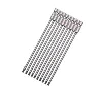4/10Pcs 150mm Magnetic Slotted & Phillips Screwdriver Bit Set, S2 Alloy Steel, 1/4" Hex Shank, Precision Power Tool Kit(10pcs 150mmxsl4)