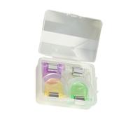 4/12 Piezas Clip De Transparente De 28x28 Mm Hibrantada Forma Clip Bolsa Alimentos Para Alimentos Para Documentos Documentos Suministros Escuelas Escuelas