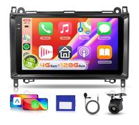【4+128G】 Hodozzy Carplay Radio Coche para Mercedes Benz B200 W169 W245 W639 Sprinter Vito Viano con GPS/WiFi, Pantalla In-Cell de 9 Pulgadas con Bluetooth 5.0/Android Auto/DSP/Mirror Link/RDS/FM/USB