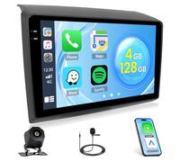 4+128G Radio Android 15 para Fiat Ducato Peugeot Boxer Citroen Jumper 2006-2023 Incell Screen Carplay Android Auto Roinvou, 9'' Pantalla Táctil Radio GPS Bluetooth EQ WiFi RDS FM SWC Cámara Trasera