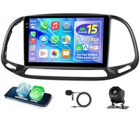 4+128G Radio de Coche para Fiat DOBLO/YENI KASA 2015 con Inalámbrica Carplay Android Auto, Motorsi Incell Screen con GPS/WiFi/Bluetooth/EQ/RDS/FM/SWC + Cámara Visión Trasera