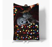 (#4,150x200cm(59x79in))Terrifier 3 Killer Art The Clown 3D Fleece Blanket Winter Warm Xmas Large Throws
