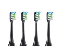 4-16Pcs Replacement Brush Heads，Compatible For SOOCAS X3/X3U/X5 Clean Soft Sonic Electric Toothbrush(16Black)