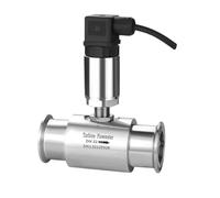 4-20mA RS485 Clamp Medidor de Caudal de Turbina de Agua Sensor de Flujo | 1-1/2in Conexión, 0.6~20m3/h Rango de medición, 12-24VDC Alimentación, 4-20mA Salida(DN32 4-20mA)