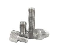 4-20pcs M2/M2.5/M3/M4/M5/M6/M8 Tornillos de ajuste de pulgar estriado en acero inoxidable, M5x10mm