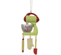 4.25 Inch""""Born to Bake"""" Stand Up Mixer Ornament