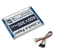 4.2inch E-Paper Display Module 400x300 Resolution 3.3V-5V Two-Color E-Ink Display Hat epaper Screen for Raspberry Pi/Arduino/Nucleo Support Full Refresh,SPI Interface