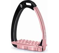 4 3/4" Venecia EVO estribos de seguridad (Par), Jump/Cross Country, Made in Italy (negro/rosa)