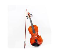 4/4 3/4 1/2 1/4 1/8 Marrón claro Color brillante Violín Panel de tilo Diapasón de madera Adecuado para principiantes(4/4)
