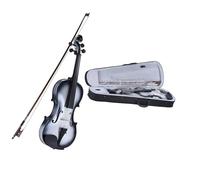 4/4 3/4 1/2 1/4 1/8 tamaño violín estudiante diapasón clavijas mentón resto pieza trasera para principiantes arco de violín(Size:4/4)