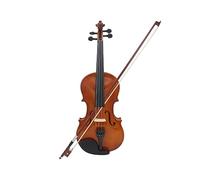 4/4 3/4 1/2 1/8 Violín Acústico Duradero Violín Negro Para Principiantes De Violín Con Arco De Caja (Color : 1/2)