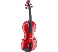 4/4 Completo-Masivo Violín / Violín, Rojo, Arce Set Completo Incl. Maleta, Arco