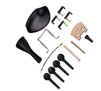 4/4 Full Sizet Chin Rest Chinrest Clamp Tailpiece 4 Tuning Pegs 4 Fine Tuners Tailgut Endpin Maple Bridge piezas y accesorios violín