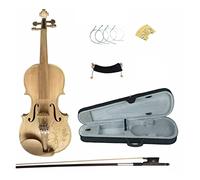 4/4 Kit De Violín De Madera Maciza Accesorios De Ébano Con Estuche De Reposo De Hombro Arco Puente Cadenas Violín (Color : D)