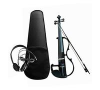 4/4 Kit De Violín Electroacústico De Madera Maciza Violin Silent Violin Fiddle Style Basswood Violín (Color : A)