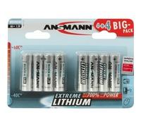 4+4 Lithium AA Batería de un solo uso Litio plateado, Batería de un solo uso, AA, Litio, 1,5 V, 8 pieza(s), Plata