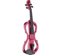 Stagg Shaped Electric Violin Outfit Metallic Red