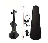 4/4 Tamaño Completo Violín Eléctrico Tallado A Mano De Madera Maciza De Madera Maciza Con Arco De Madera Brasil Violín