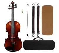 4/4 Violín Semi Hecho A Mano Abeto Acústico Pintura De Madera Impresión Violín Kits Con Estuche Arco Para Principiantes Instrumento (Color : HandmadeNatural)