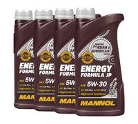 4 (4x1) Litro Mannol 5W-30 Energía Fórmula JP Aceite para Hyundai, Toyota, Etc .