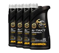 4 (4x1) Litro Mannol 7209 4-Takt Premium