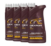 4 (4x1) Litro Mannol Dexron VI Automático Aceite Motor para Opel , MB 236.14