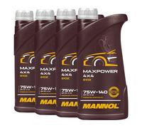 4 (4x1) Litros MANNOL Maxpower 4x4 SAE 75W-140 API GL 5