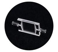 4.5 * 22.5 * 33mm Quartz Flow-Through Cell, 2mm Optical Path Length, Integrated Melted Adhesive Spectral Analysis