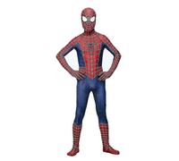 (4-5 años) 3-12 años Niños Disfraz de Spider-Man Mono para Fiesta de Cosplay A