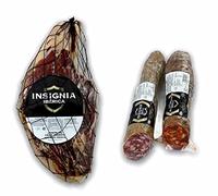 4,5 Kg Jamón Ibérico de Cebo deshuesado Pata Negra + Embutidos ibéricos, Curación de 28-32 meses - Jamón Ibérico de Salamanca | INSIGNIA IBERICA
