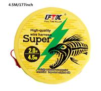 (4,5 m - 2,0 lb) Flotador de pesca de hilo de nailon Ftk Juego de sedal de pesca Herramientas de pesca