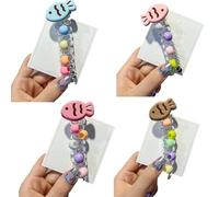 4/5 Pieces No Damage Soft Elastic Spiral Hair Ties, Colorful Telephone Cord Scrunchies for Ponytails, Twisted Hair Wire Pony Hairwire, For Thick Hair Ponytail Holders Accessories (4 pcs E)