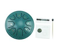 4.5 Pulgadas Tambor Lengua Acero 8 Notas C Clay Conedas Tuned Percusion Instrumento Pan Handpan Música Tamburina Tamburina Con Mazos Tambor Lengua Acero