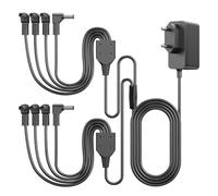 4.5V AC DC Adaptador Compatible con Lemax Iluminado Village Decoración | Repuesto Cargador para Navidad Halloween Village Accesorio, para 94566 74227 94563 94564 Iluminado Edificio, con 8 Clavijas