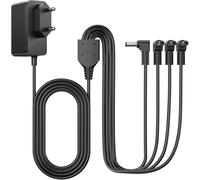 4,5V Adaptador Compatible con Lemax Pueblo Navideño Decoración Christmas | Repuesto Cargador para Lemax Casita de Navidad Village Lluminado, 3M Cable con 4 Opciones de Conexión Accesorios